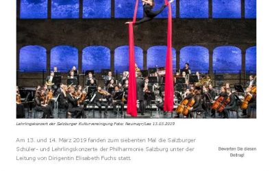 Wenn Lehrlinge Kultur hautnah erleben: Begeisterung beim Salzburger Lehrlingskonzert
